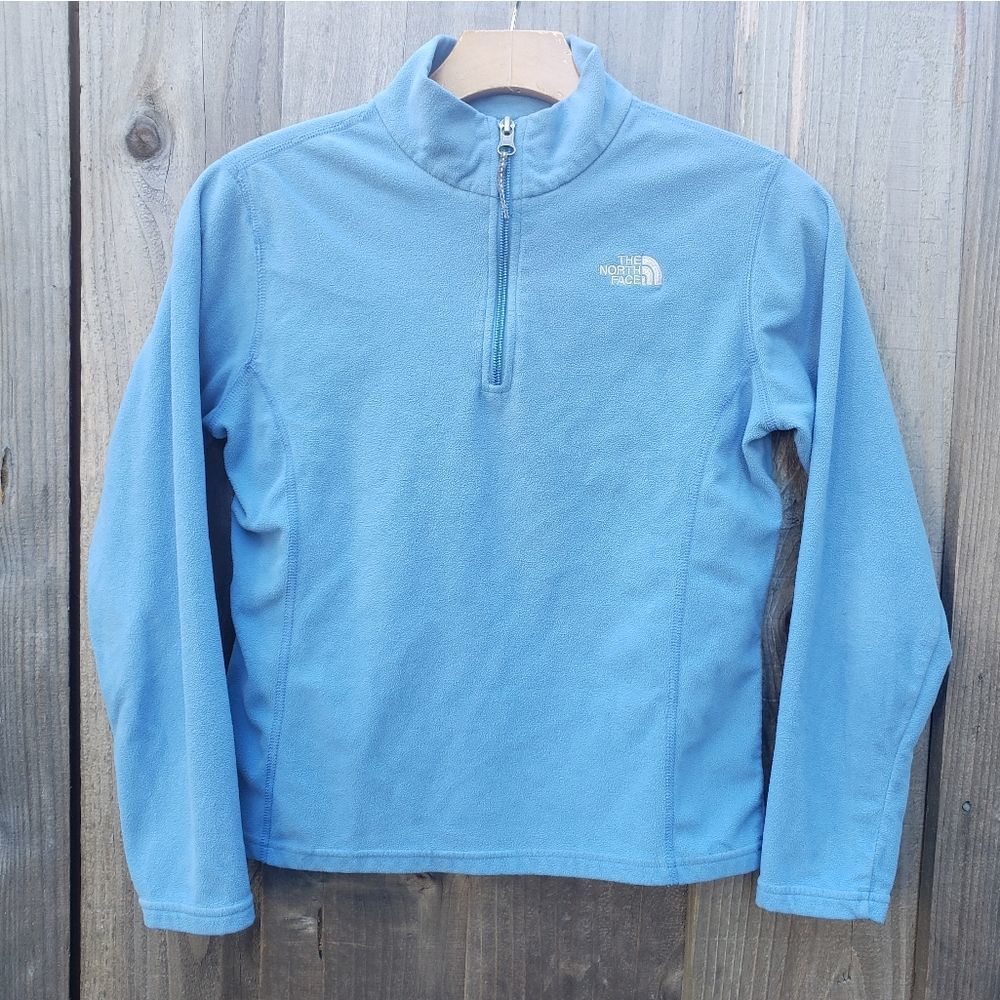 Blue Northface Quarter Zip Fleece